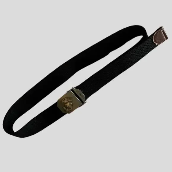 Red October military canvas and brass belt - Picture 3 of 4